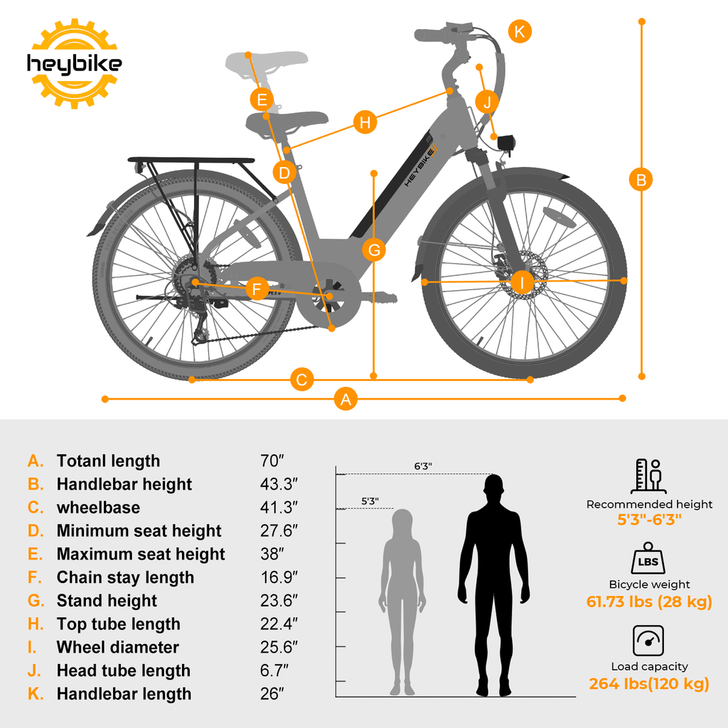 500W Electric City Cruiser Bicycle with 36V 13Ah Removable Battery F25287