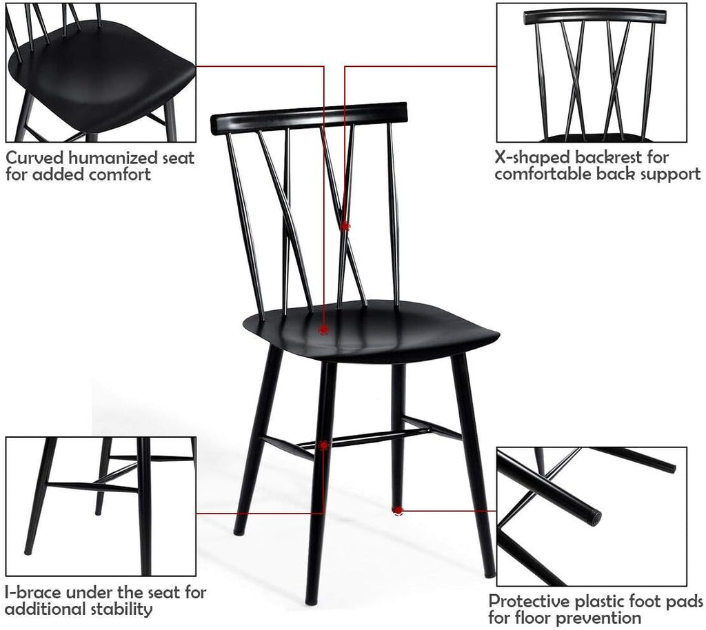 Black Stackable Dining Chair E8989