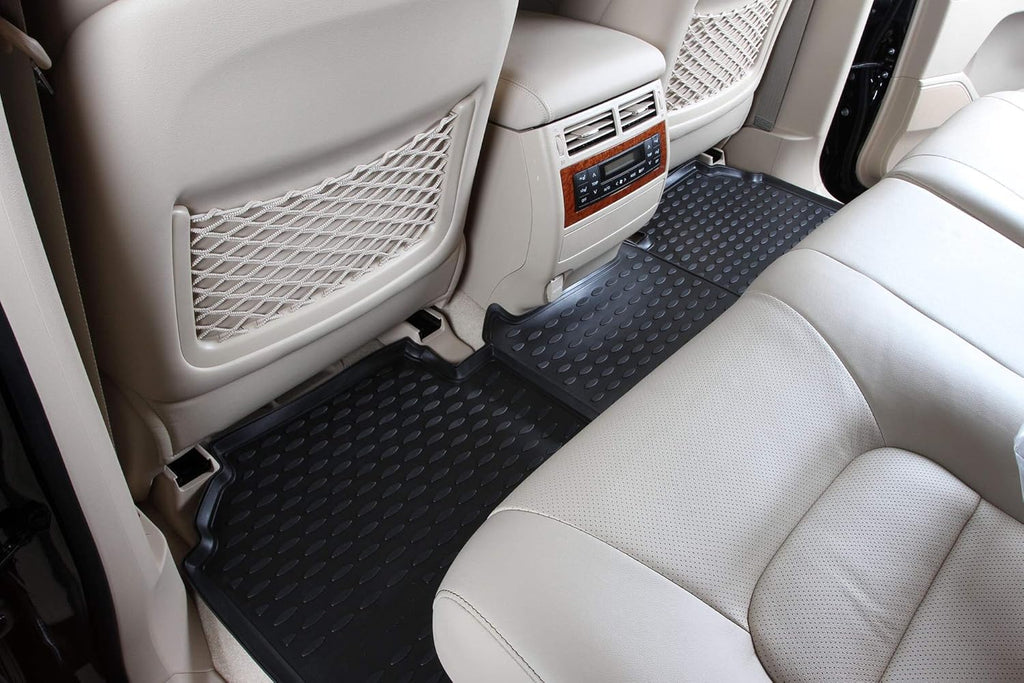 Black 3 Row Floor Mats Liner Set P346949