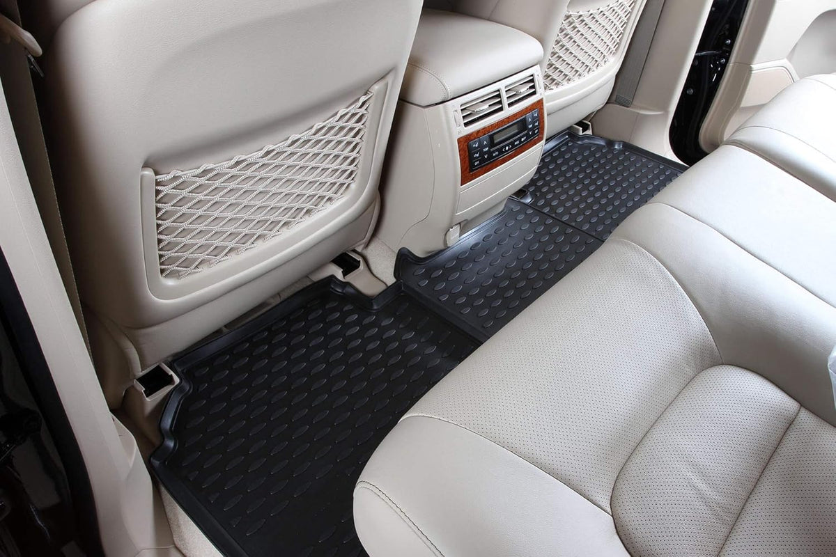 Black 3 Row Floor Mats Liner Set P346949