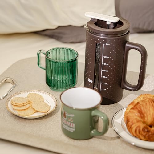 34oz French Press Coffee Maker Borosilicate Glass Carafe BPA-Free F739780