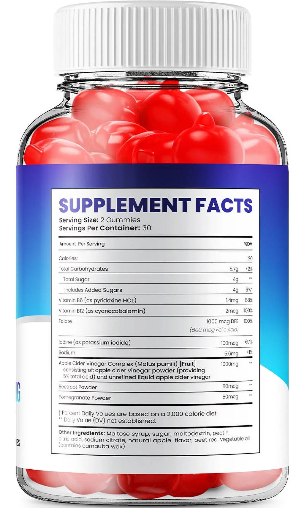 Apple Cider Vinegar Dietary Supplement 180 Gummies Z642254