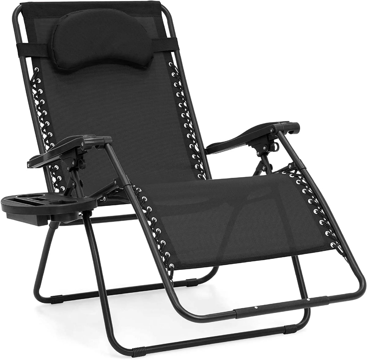 Oversized Zero Gravity Chair with Cup Holder and Pillow I161618