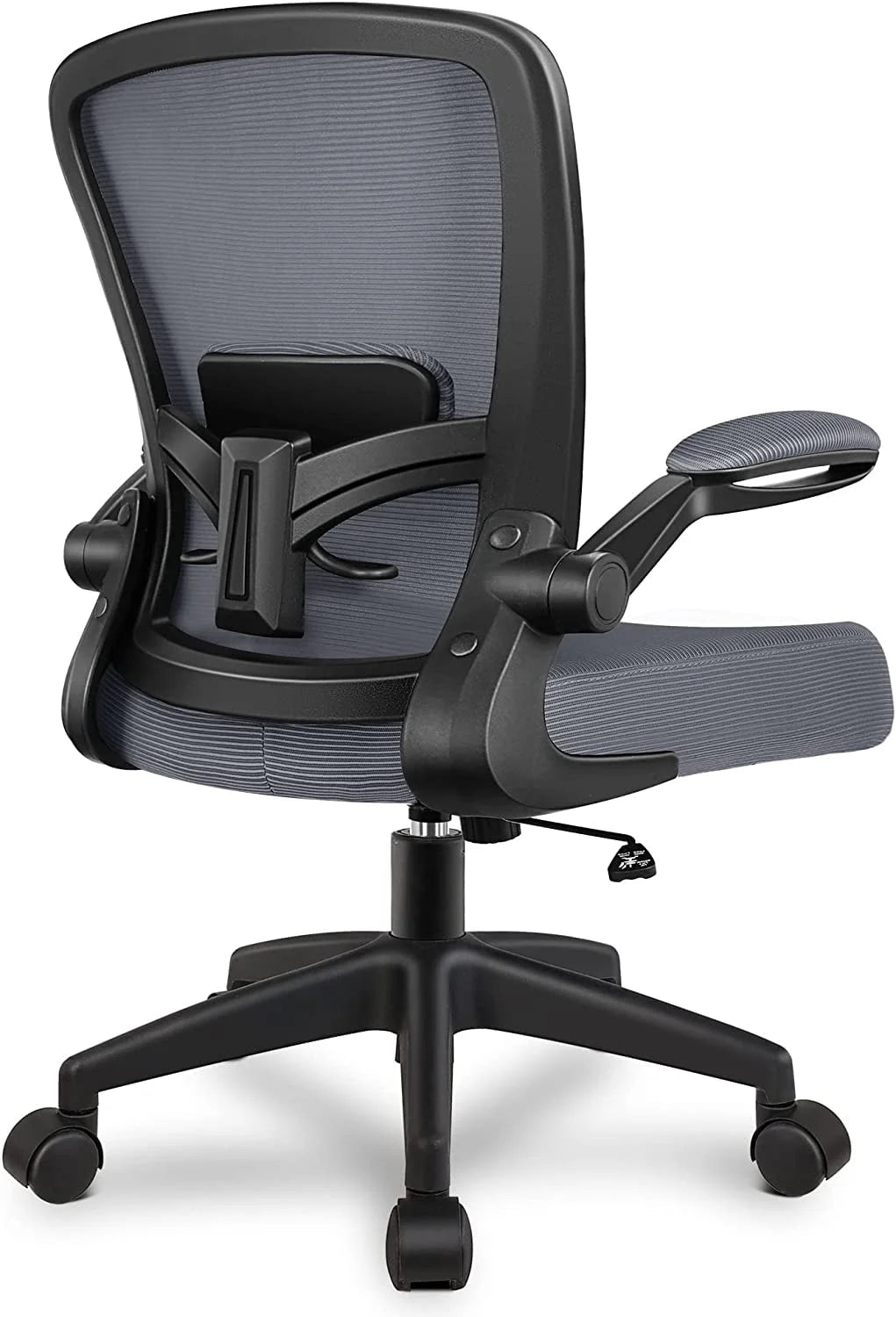 Grey Ergonomic Mesh Office Chair with Lumbar Support B808