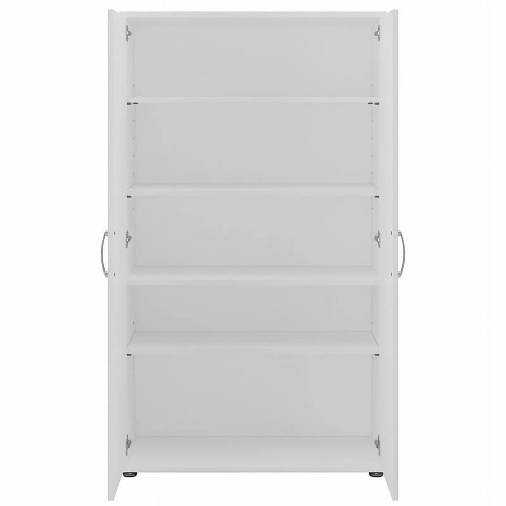 Tall White Linen Cabinet with Doors L231539
