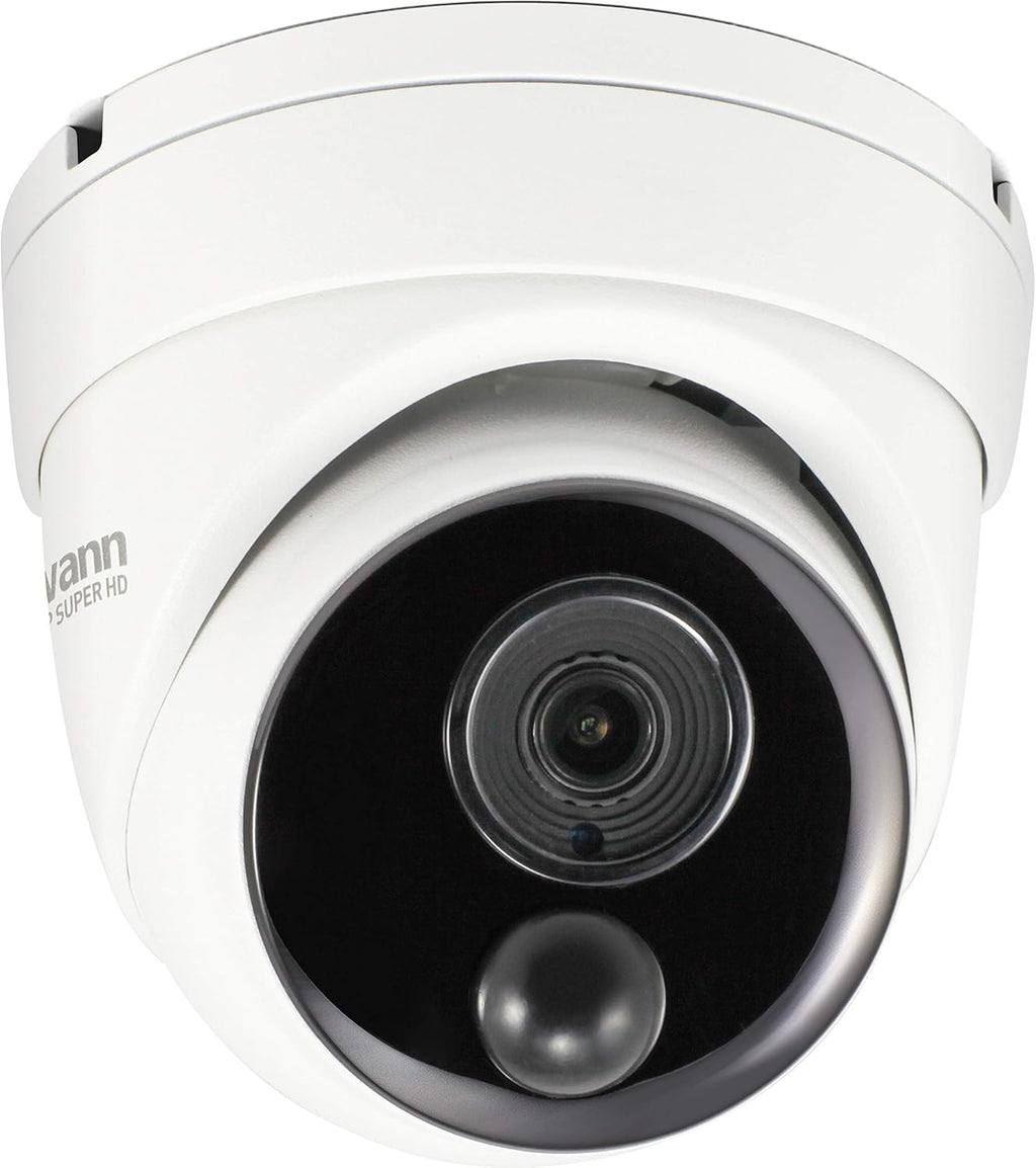 Wired PIR Dome Security Camera, 4K HD Color Night Vision, Indoor/Outdoor E188107
