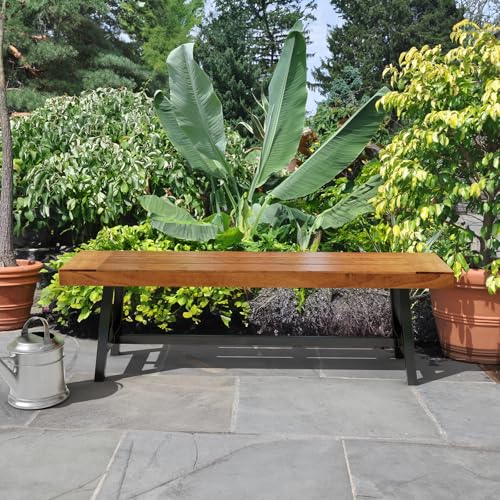 Outdoor Bench with Metal Legs D473865