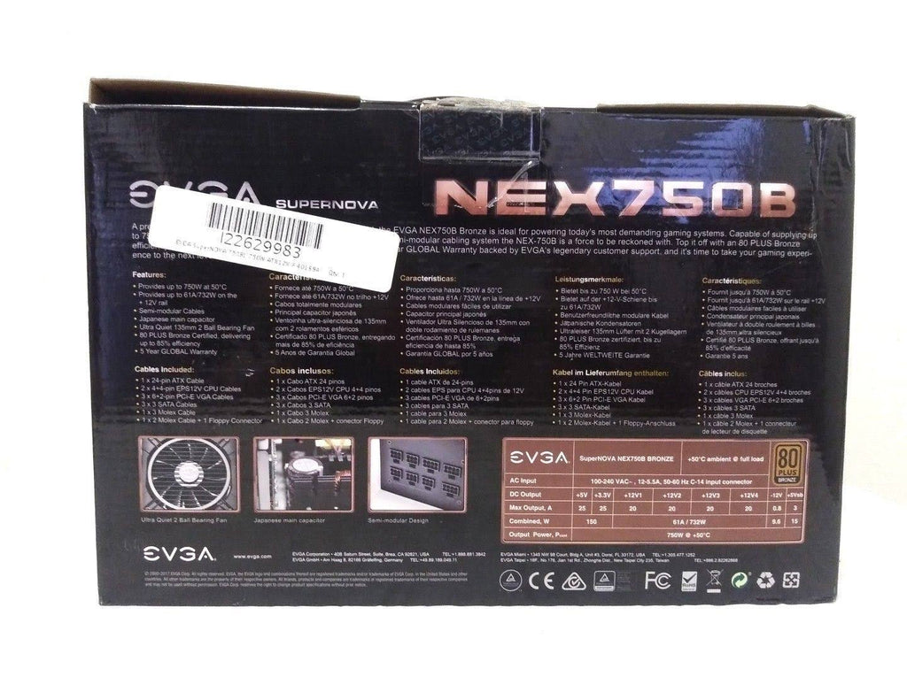 750W 80plus Bronze Power Supply F668
