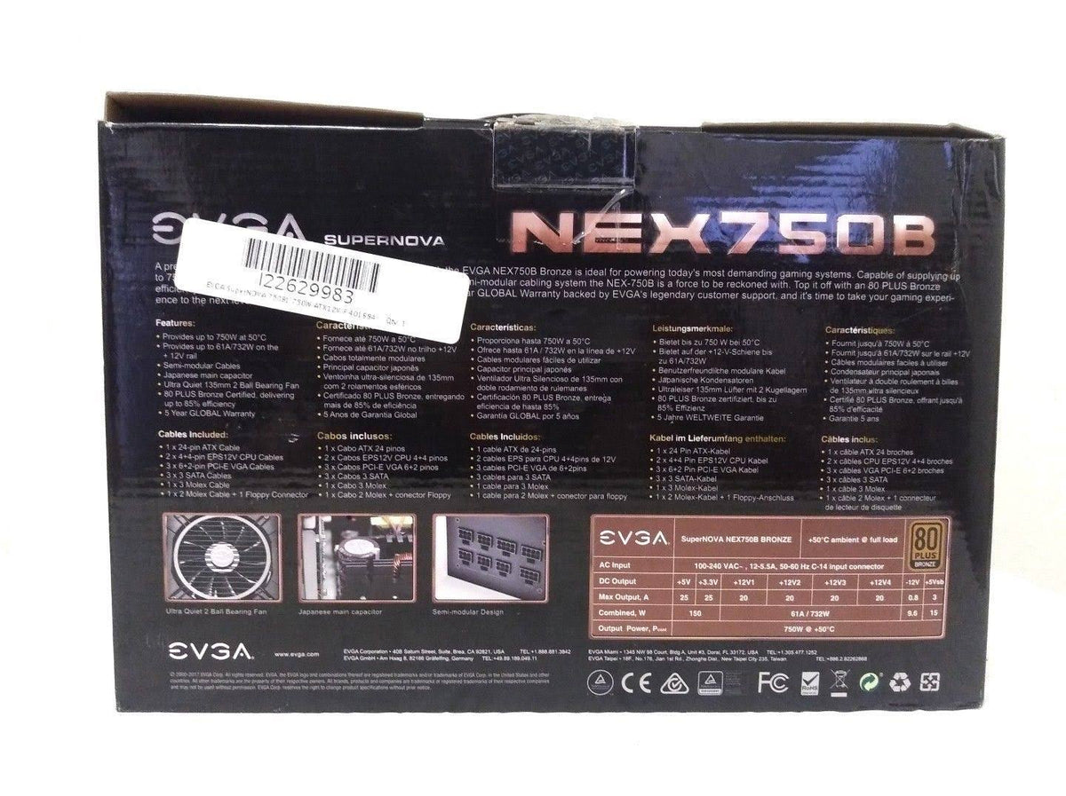 750W 80plus Bronze Power Supply F668
