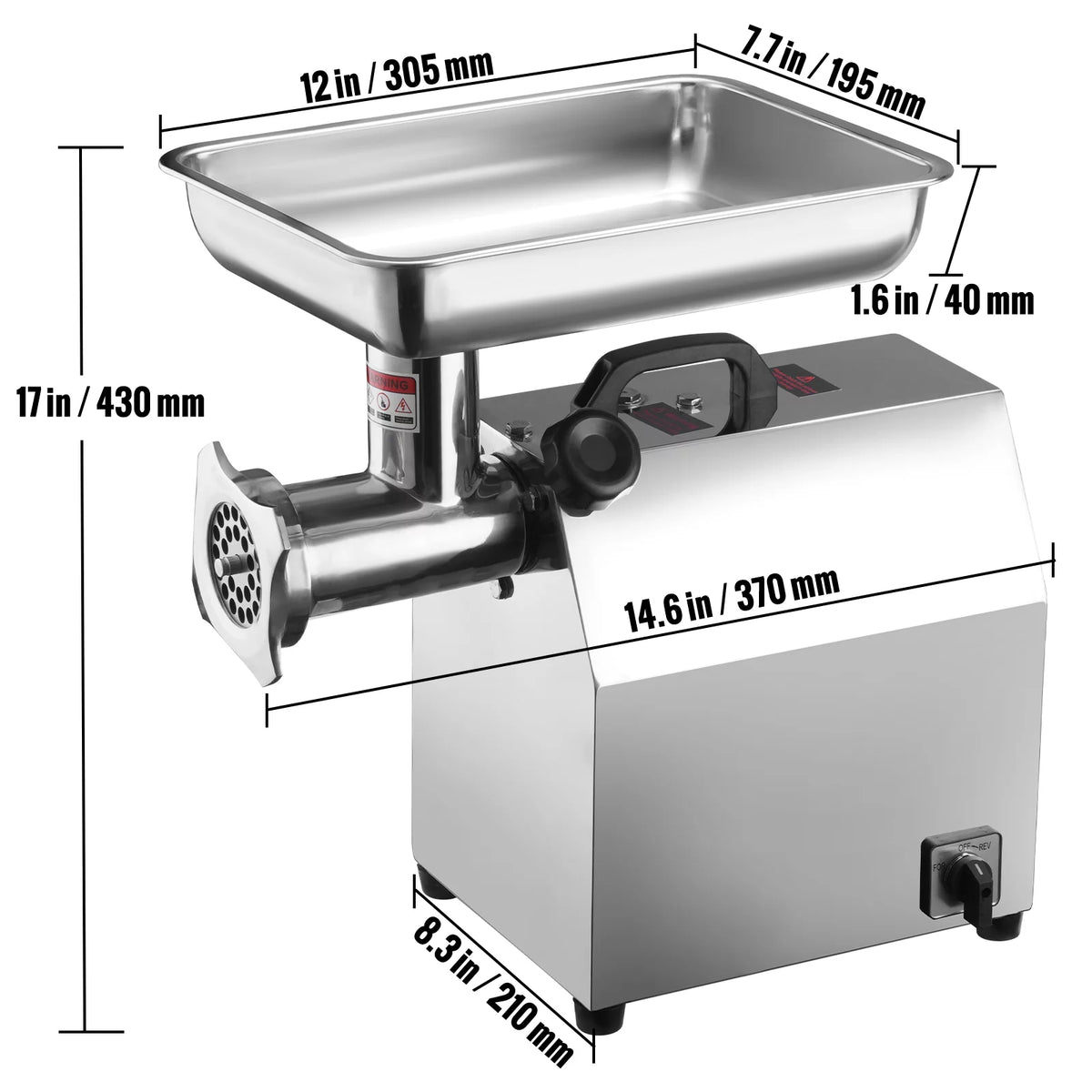 650W Electric Meat Grinder with 2 Blade A2496