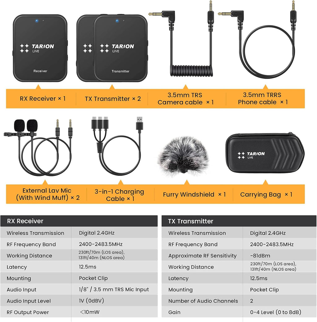 2.4GHz Wireless Lavalier Microphone System N383845