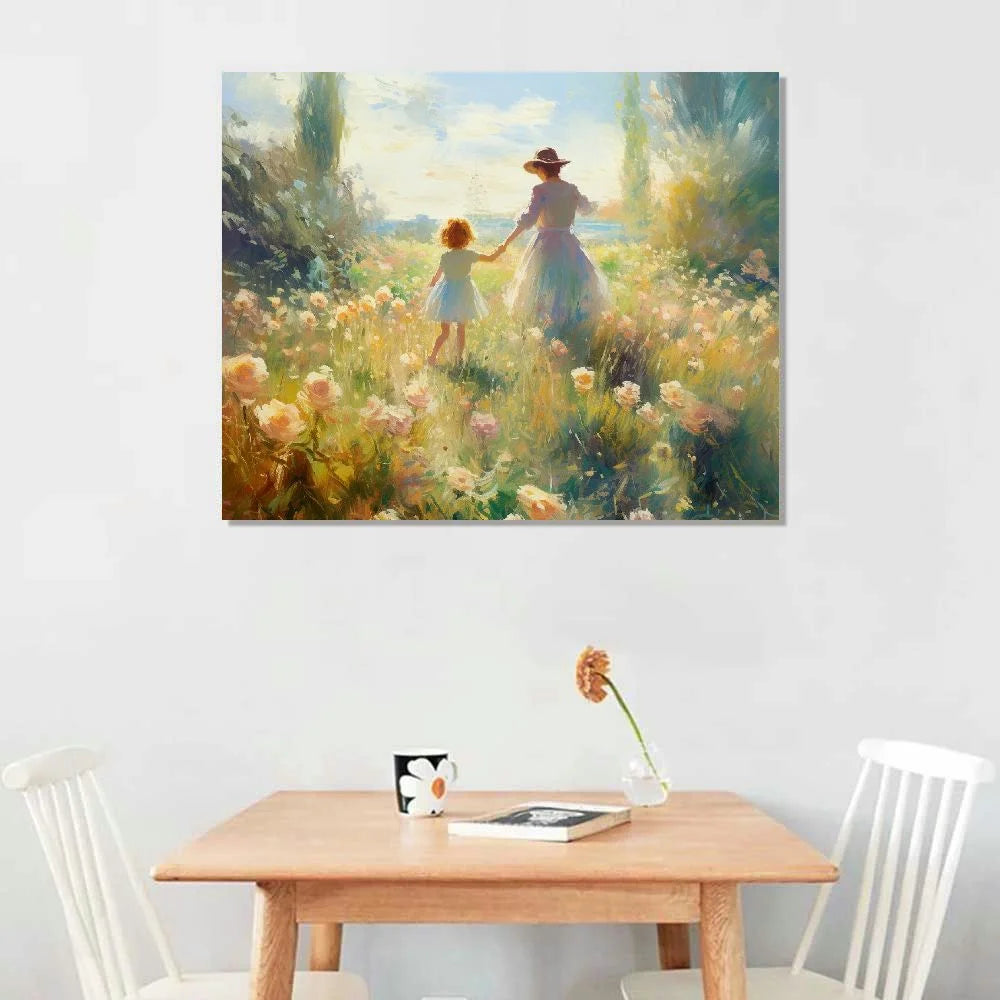 Canvas Prints Wall Art of Floral Oil Paintings Reproduction Q8199