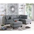 Reversible Sectional Sofa Set with Ottoman C6293