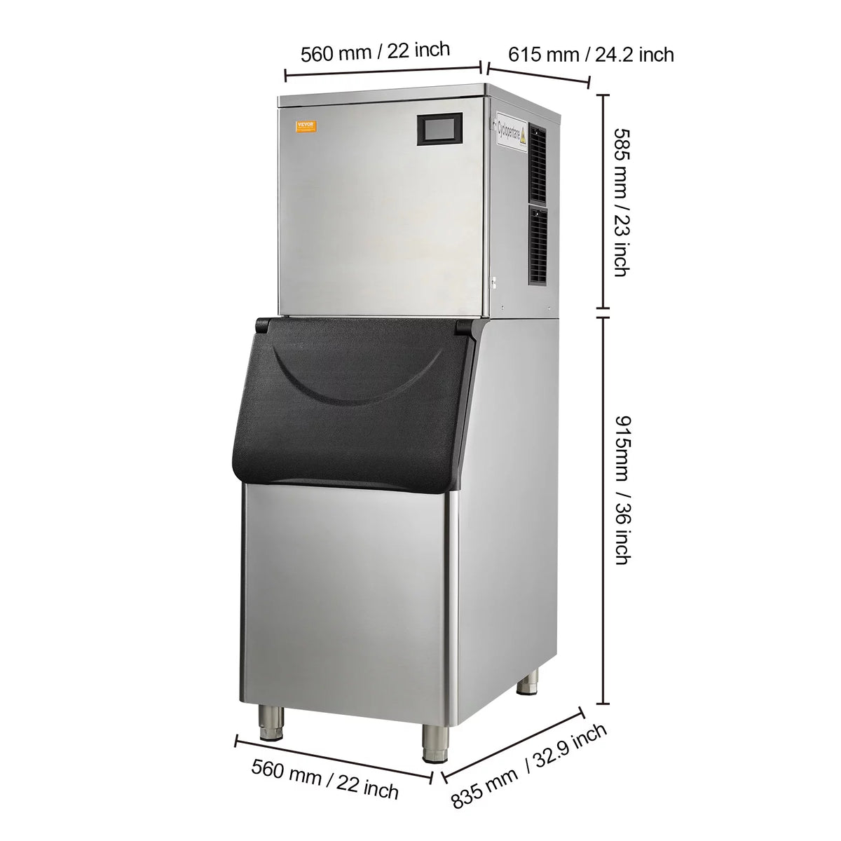 Commercial Ice Maker with Storage Bin R192595