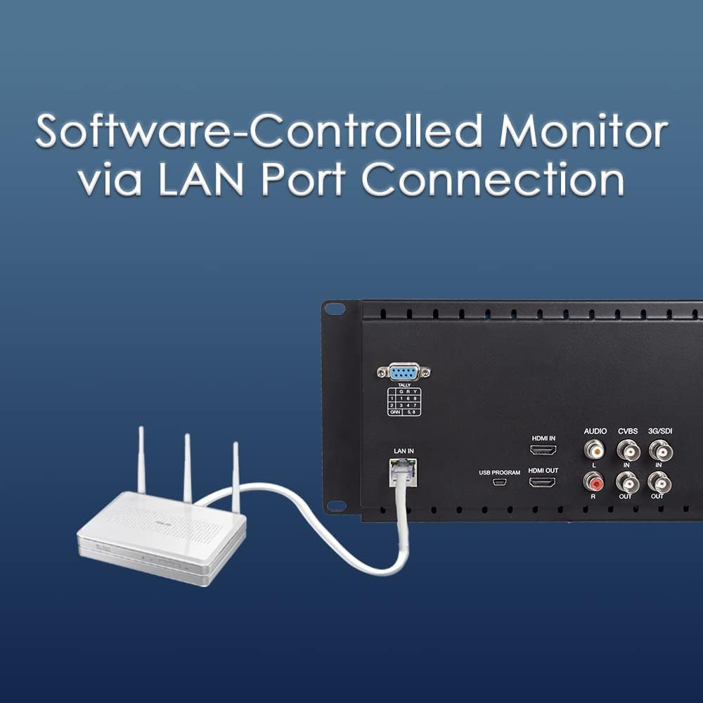 7 Inch 3RU SDI Rack Mount Monitor IPS LCD Screen R619