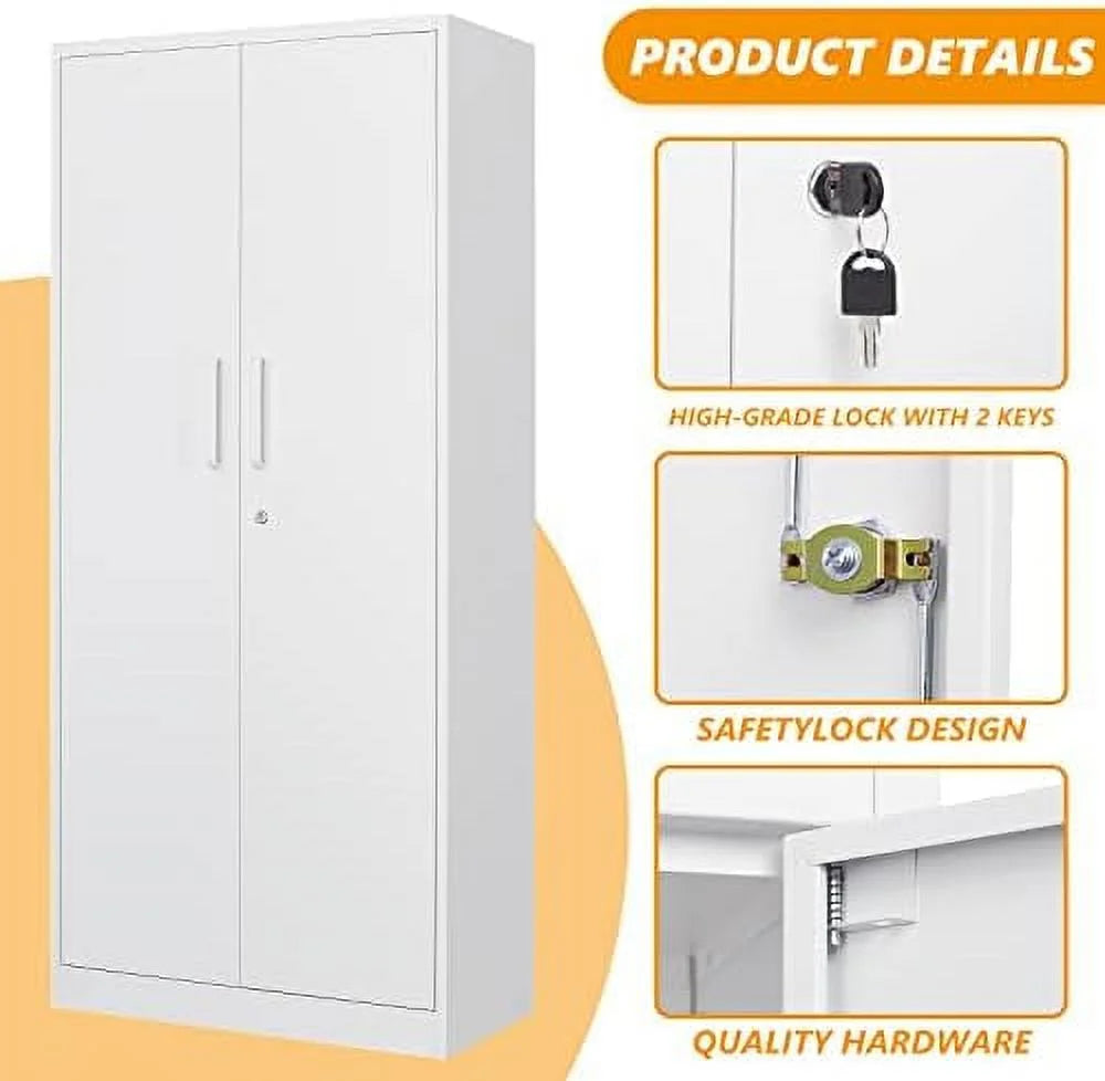 Lockable Metal Lateral File Cabinet with Drawer S93304
