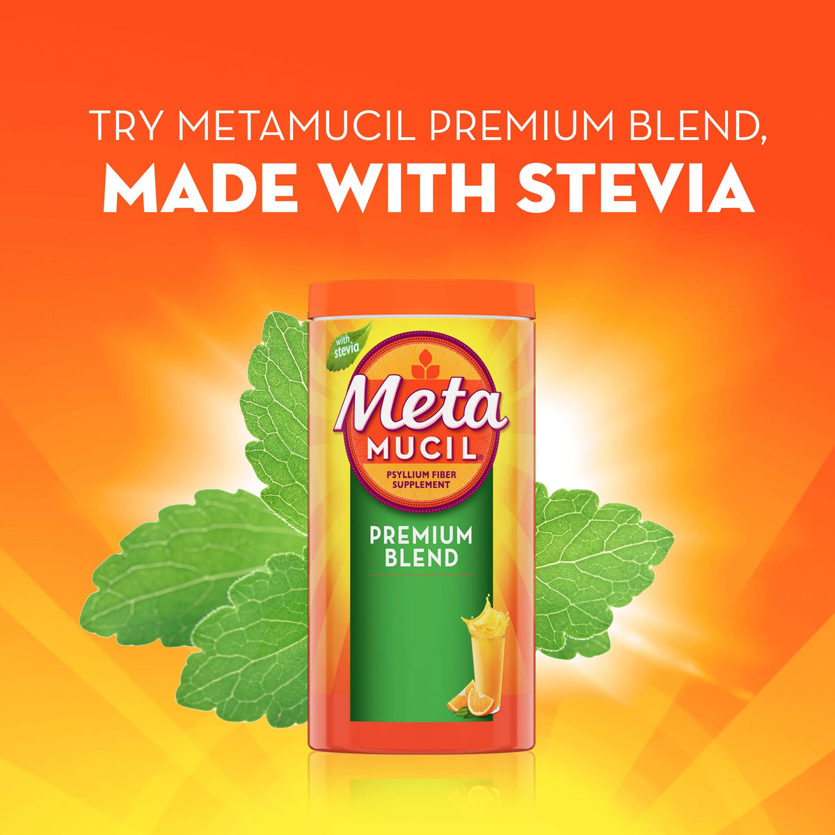 Psyllium Husk Fiber Powder with Stevia 114 Ct N332