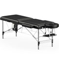 Portable 2-Fold Black Massage Table with Carrying Bag B7901