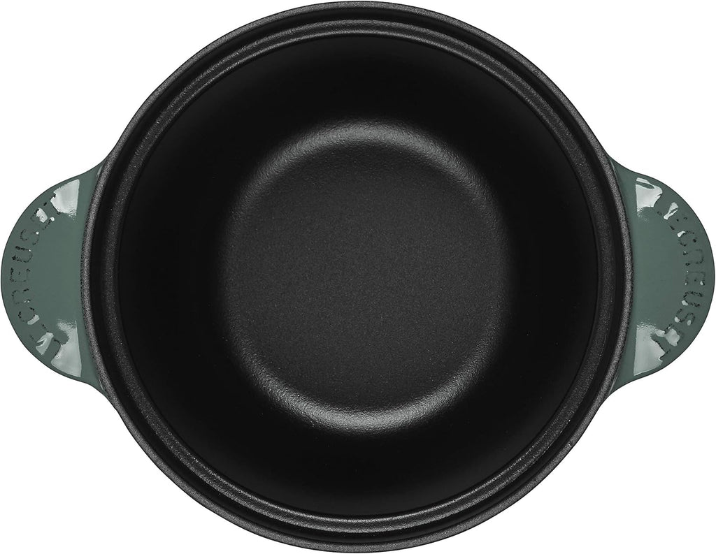 Enameled Cast Iron Rice Pot with Stoneware Insert, 2-1/2-Quart C163