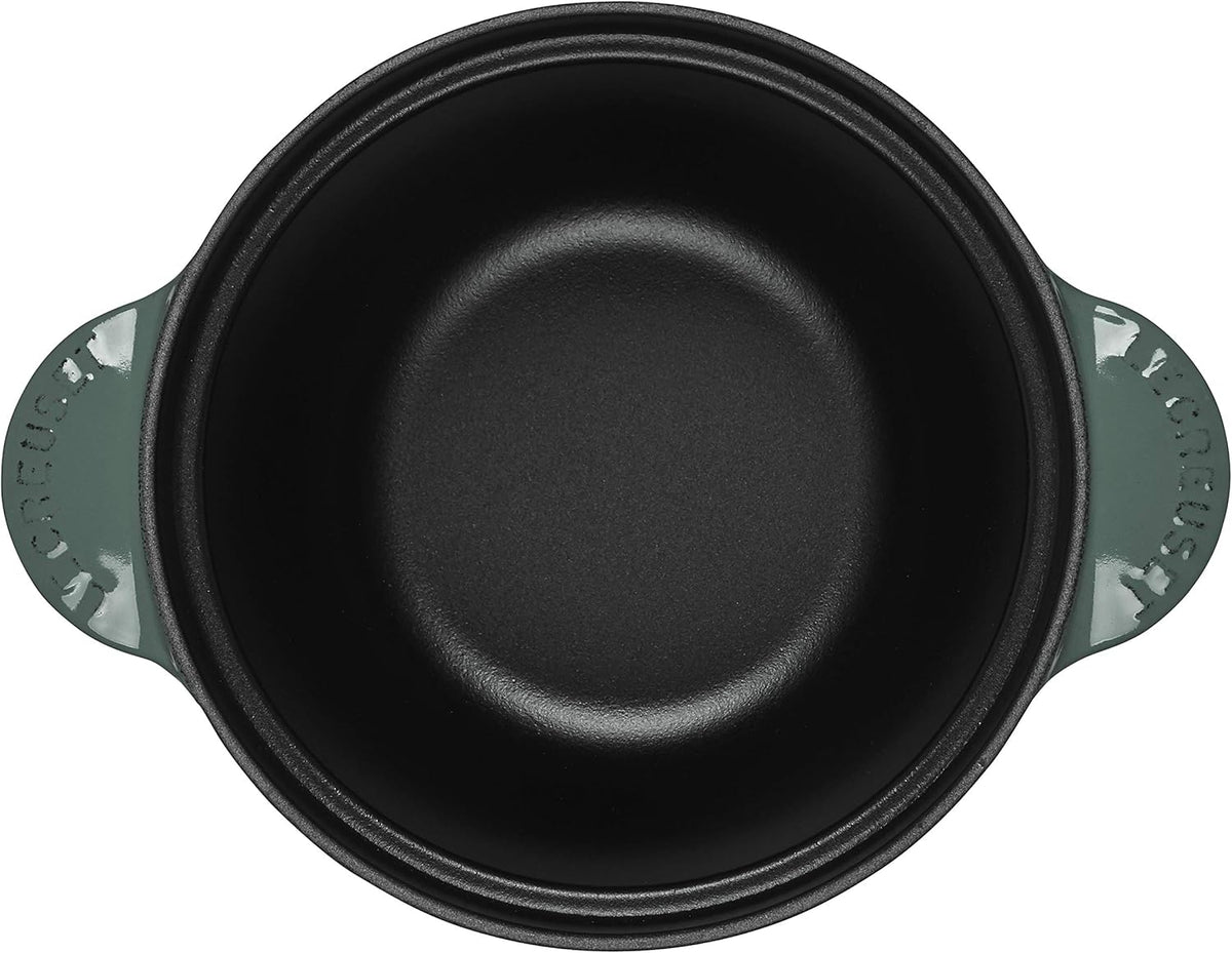 Enameled Cast Iron Rice Pot with Stoneware Insert, 2-1/2-Quart C163