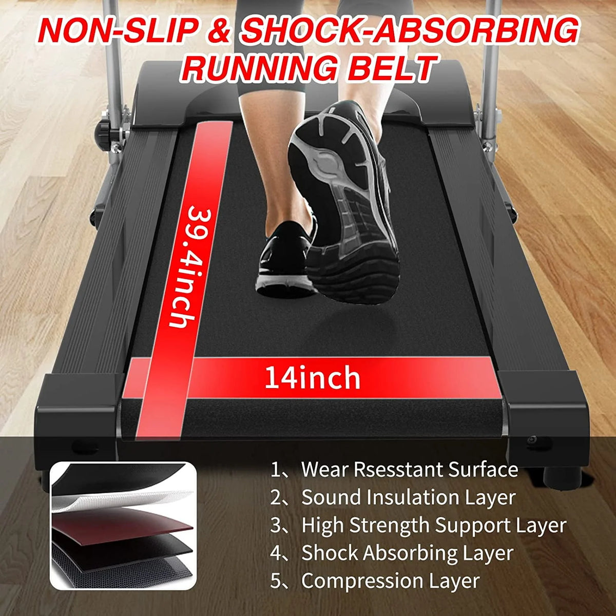 Portable Electric Folding Treadmill V226860