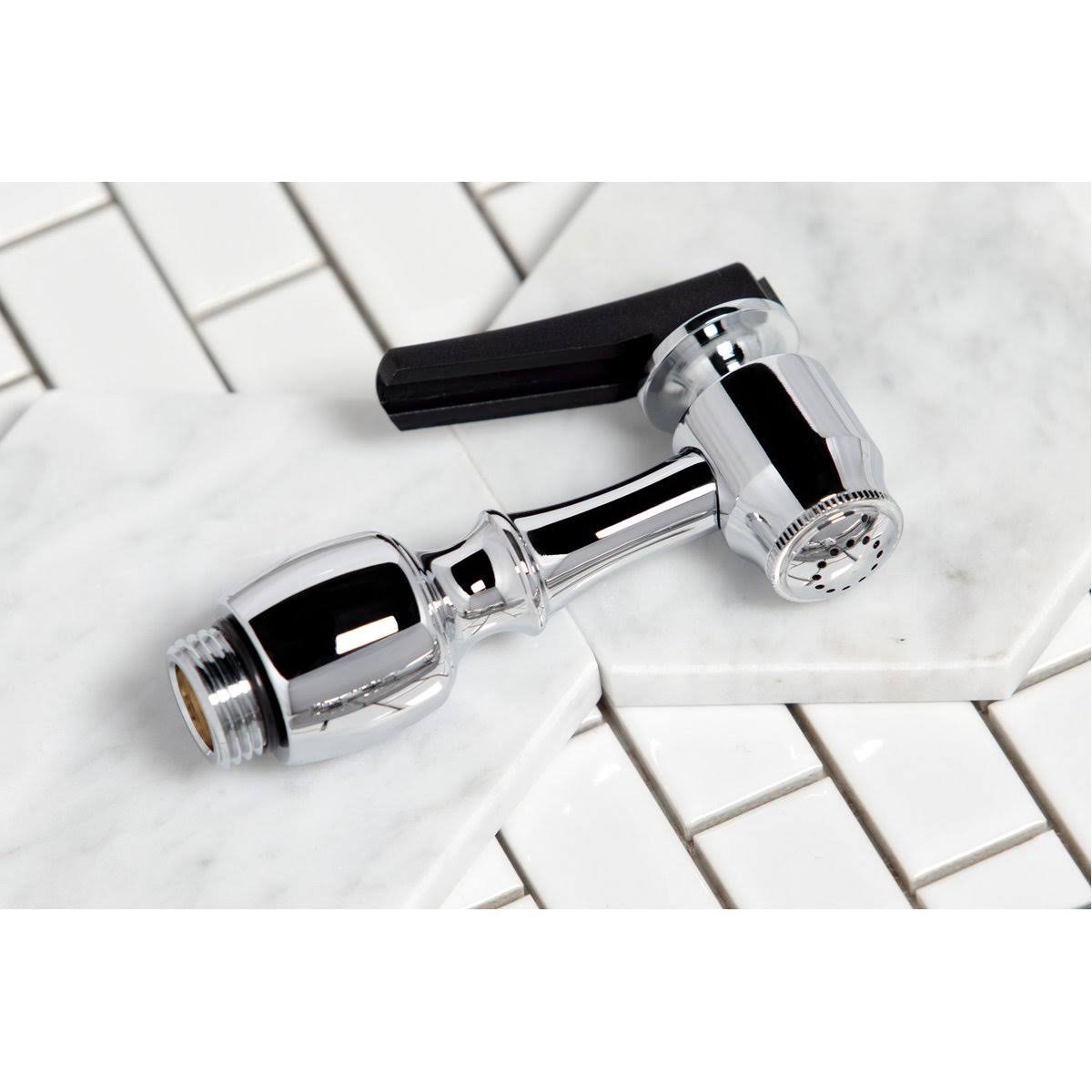 Bridge Kitchen Faucet with Brass Sprayer, Polished Brass M304562
