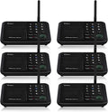 Wireless Intercom System 5280 Feet Range 10 Channel 4 Packs Black Q57281