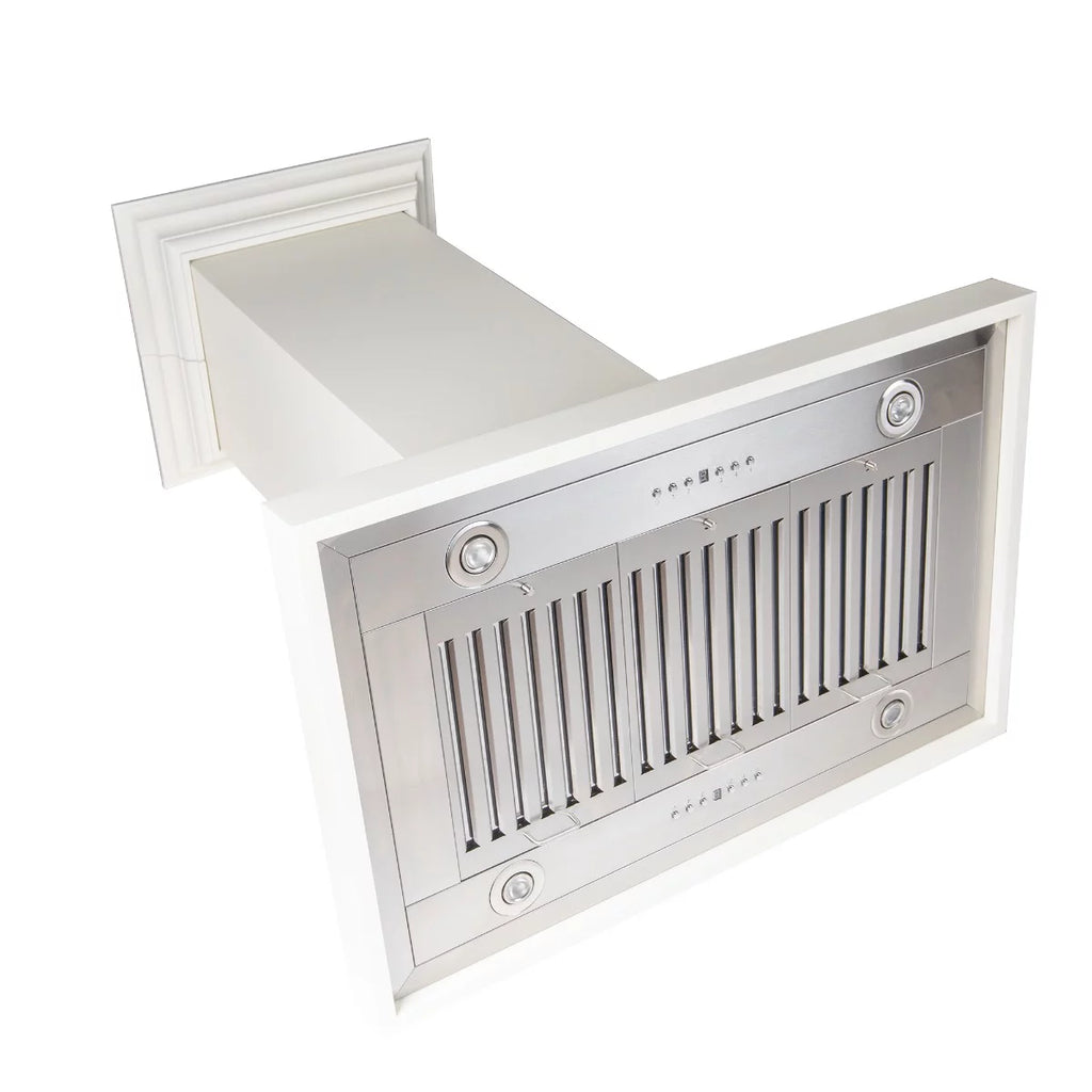 30 in. Wooden Island Mount Range Hood with 760 CFM Motor L367