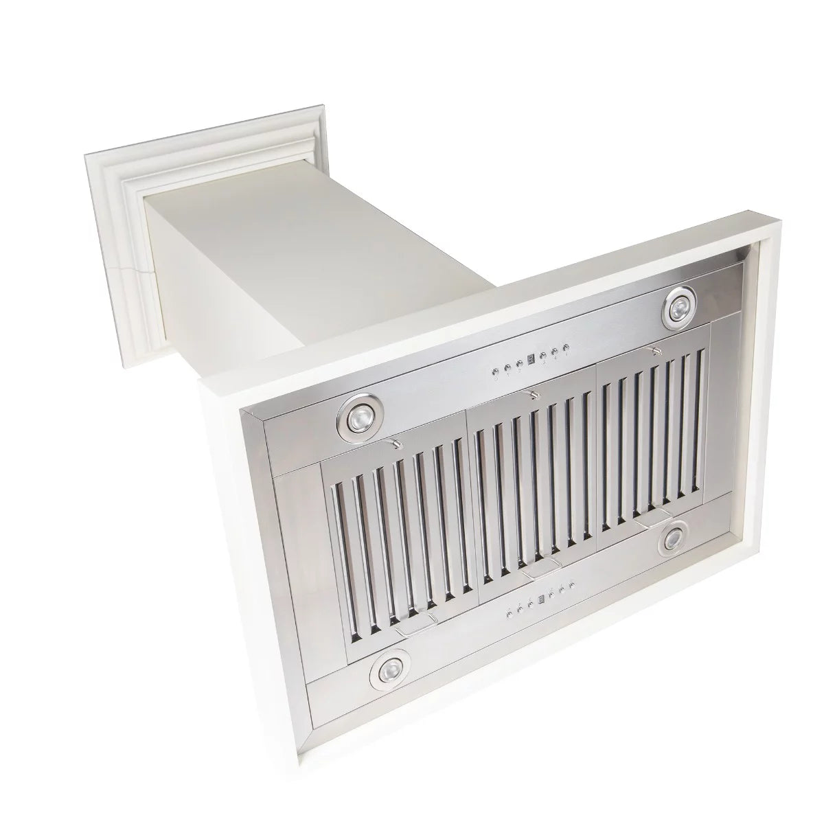 30 in. Wooden Island Mount Range Hood with 760 CFM Motor L367