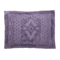 Chenille Sham - Standard, Lavender Gray Z590