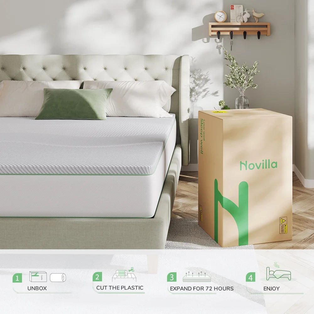 10 Pocket Spring Gel Memory Foam Hybrid Mattress Full Size U862788