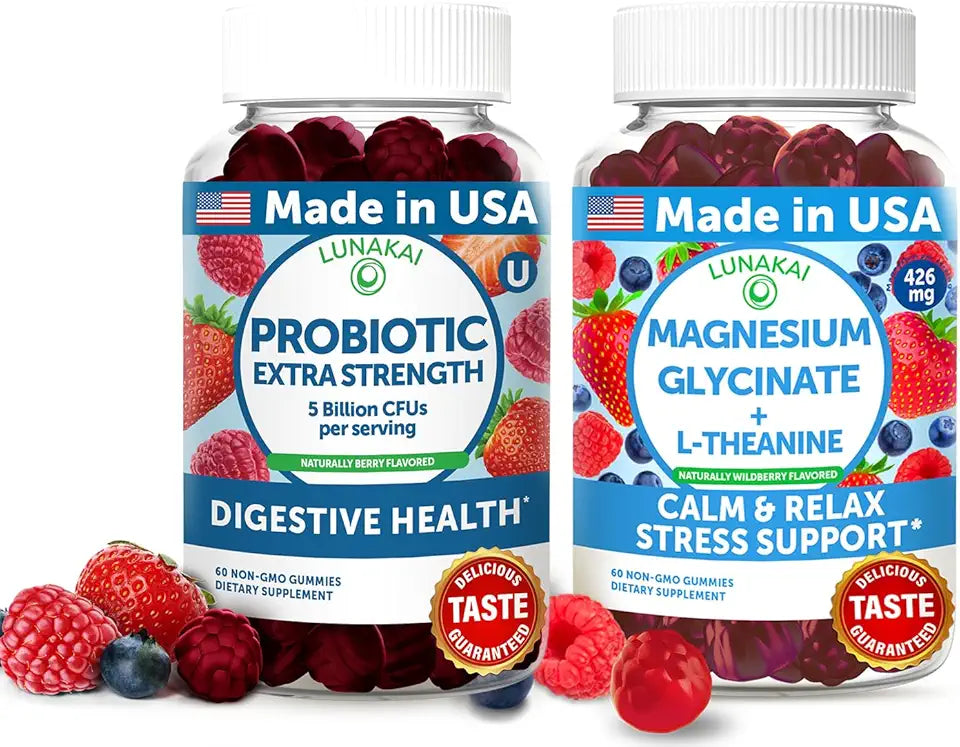 Probiotic & Magnesium Glycinate Gummies T1757