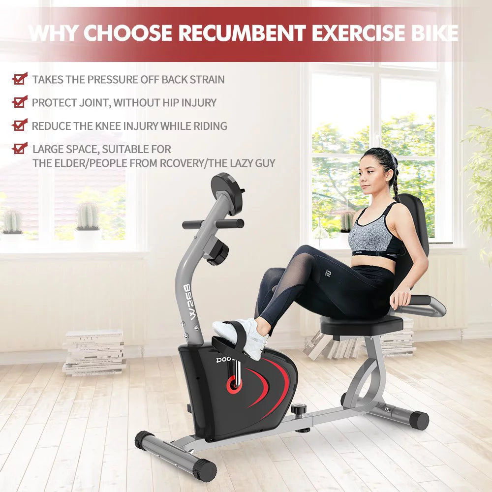 Recumbent Stationary Bike Magnetic Resistance N2078