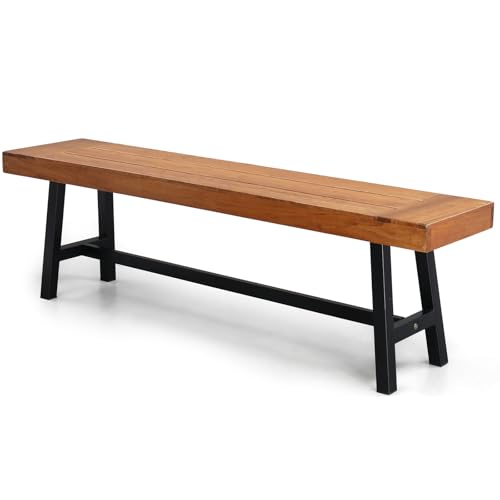 Outdoor Bench with Metal Legs D473865