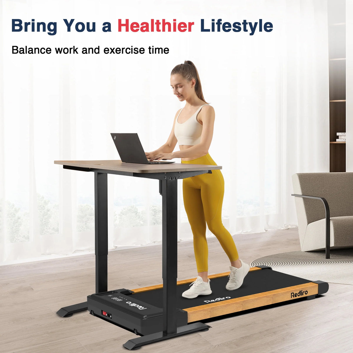 White Walking Pad Treadmill P514