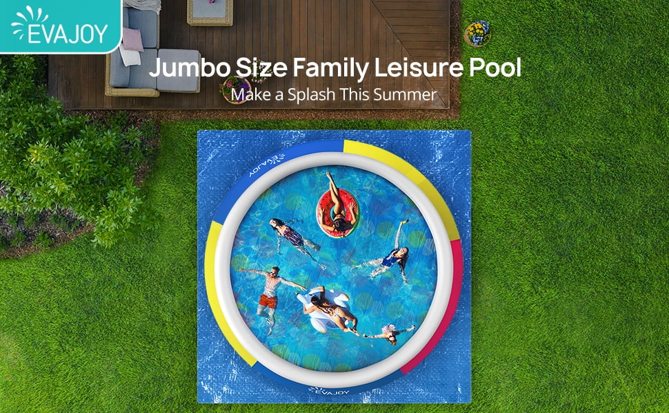 15ft x 35In Inflatable Swimming Pool with Filter Pump J76935
