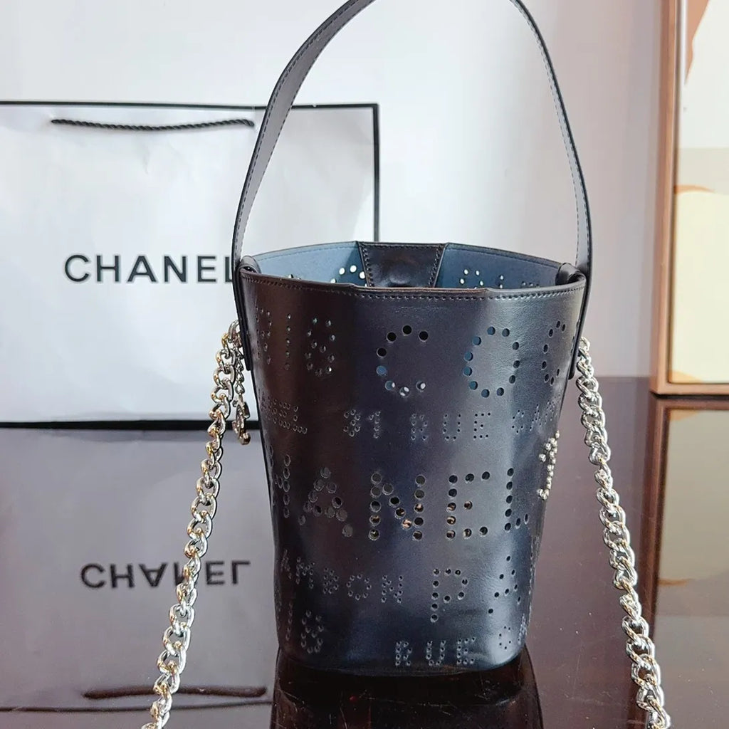 Calfskin Tweed Bucket Bag I4272