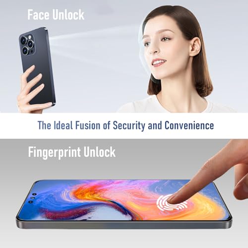 Unlocked Android Phone 8GB+256GB 6.7inch HD Screen 5G Dual SIM W6336