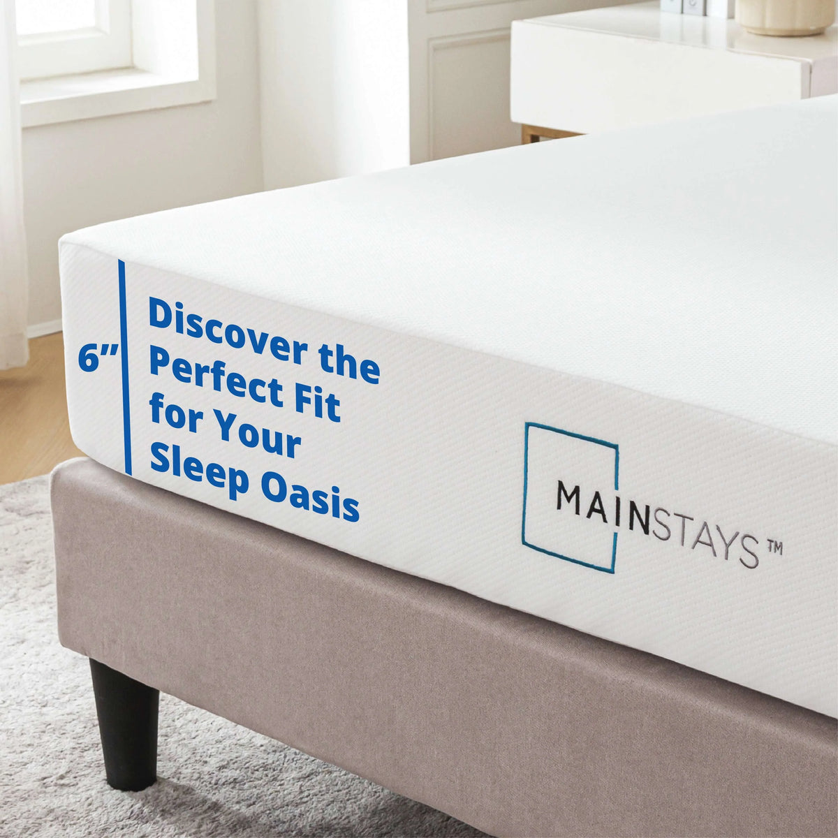 6” Green Tea Infused Memory Foam Mattress, Twin M10800