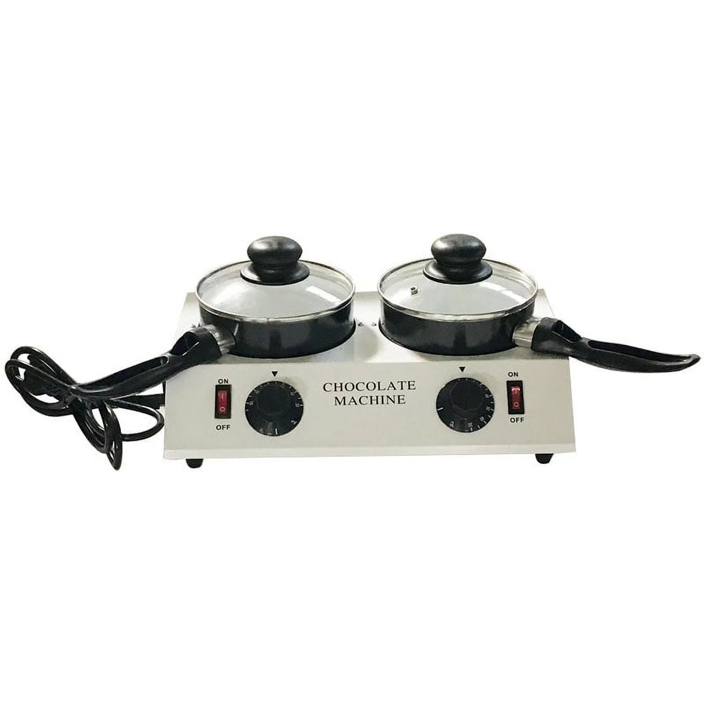 Double Cylinders Chocolate Tempering Melting Machine with 2 Pots D195