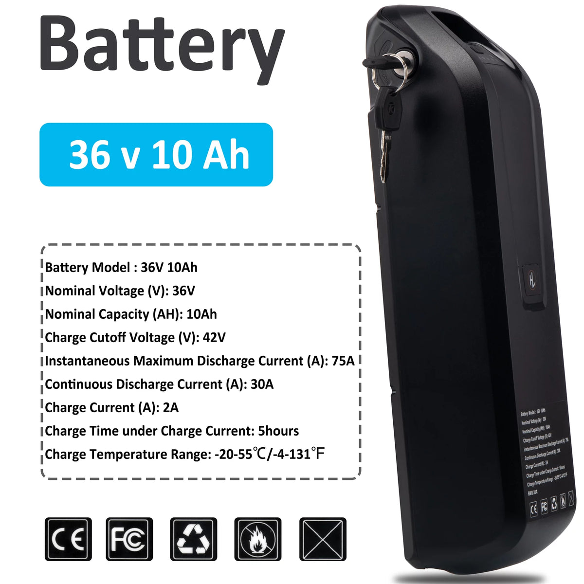 48V 20AH Lithium Ebike Battery X72880