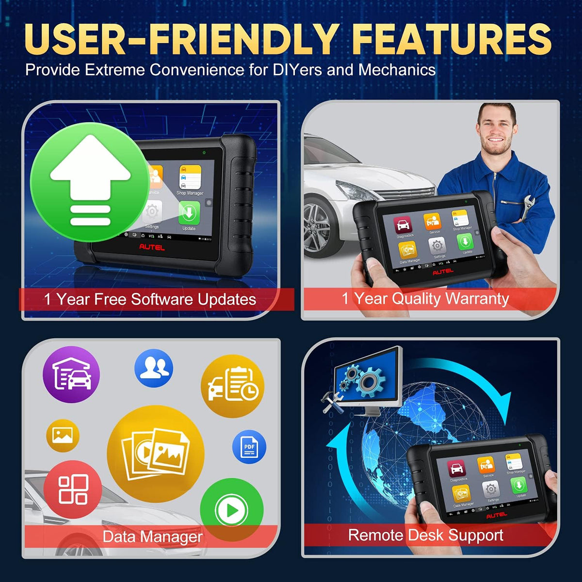 Bi-Directional Control Full Systems Automotive Scan Tool T46995