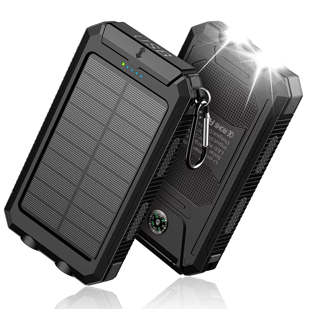 20000mAh Solar Power Bank with Dual USB Ports U9029