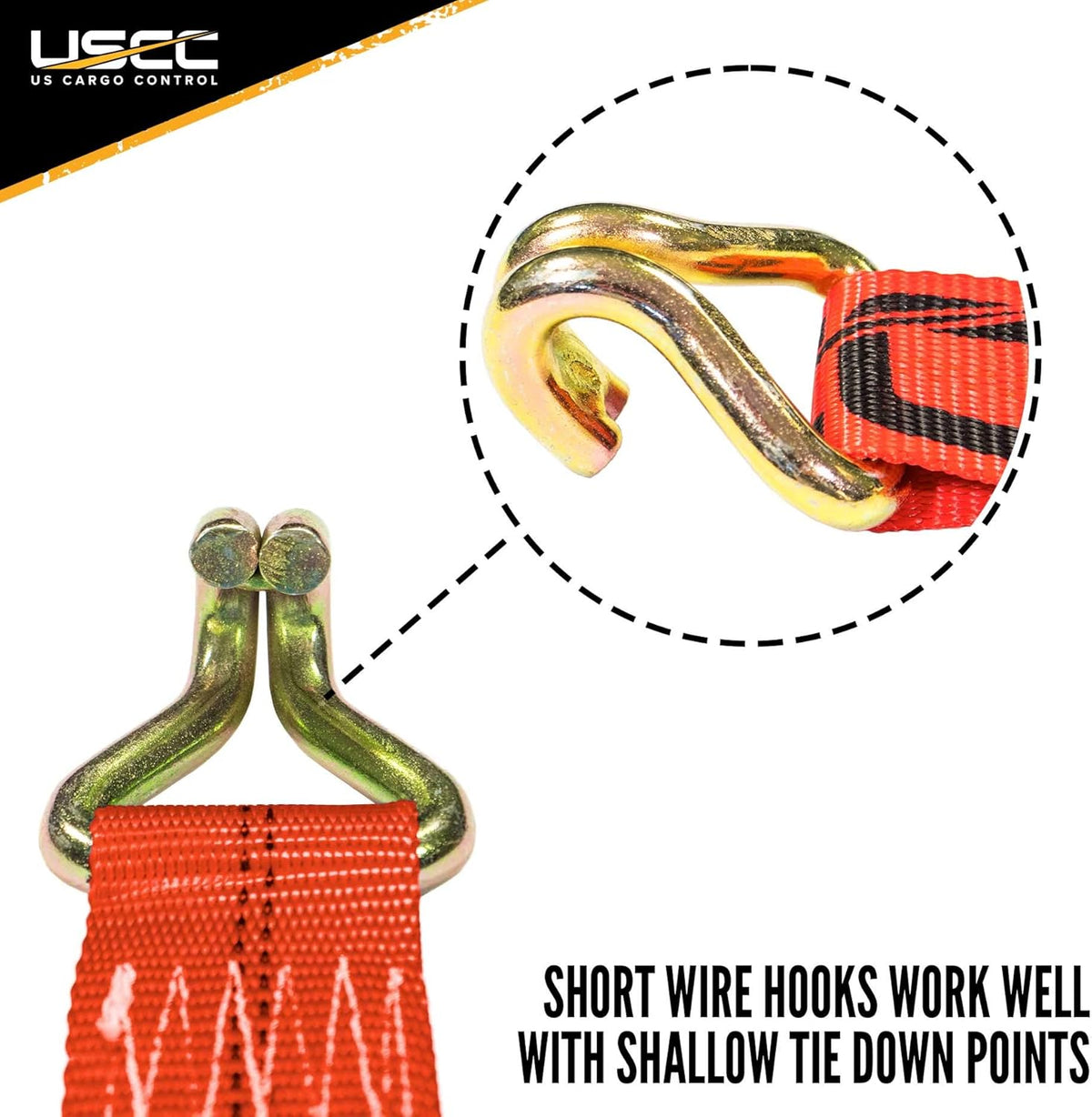2 Inch x 27 Foot Red Ratchet Straps with Double J Hooks, 4 Pack X76651