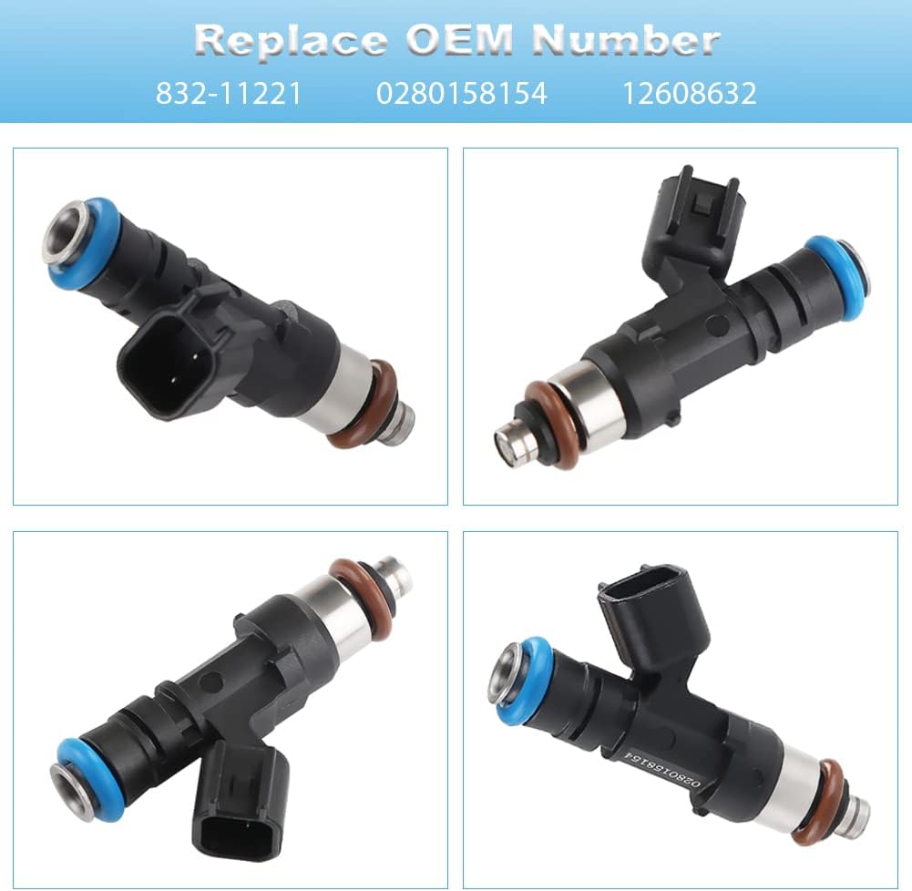 Fuel Injectors Replacement 6Pcs 3.6L V6 G4649