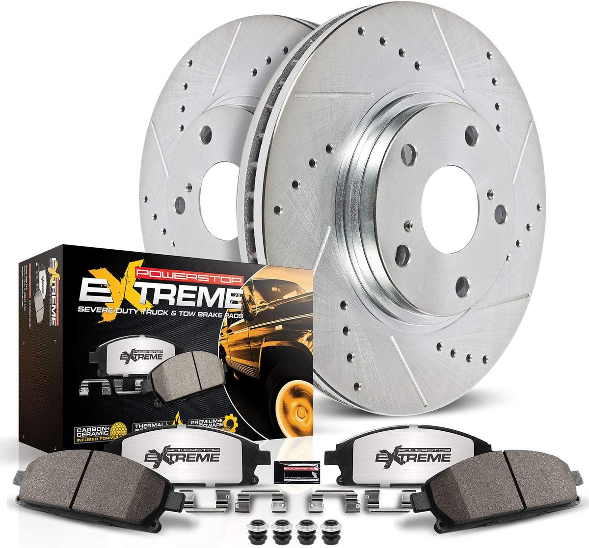 Rear Z36 Truck & Tow Carbon Fiber Ceramic Brake Kit X78451