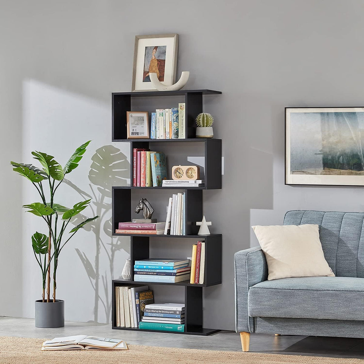 5-Tier Wood Bookshelf S556