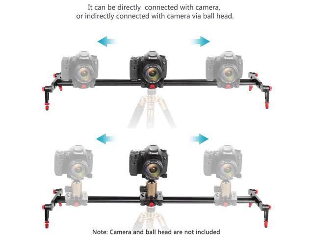 Aluminum Alloy Camera Track Slider with 4 Bearings O9641