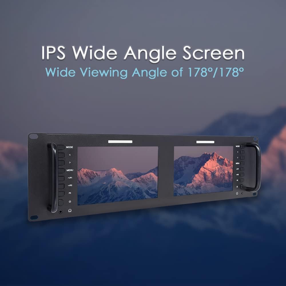 7 Inch 3RU SDI Rack Mount Monitor IPS LCD Screen R619