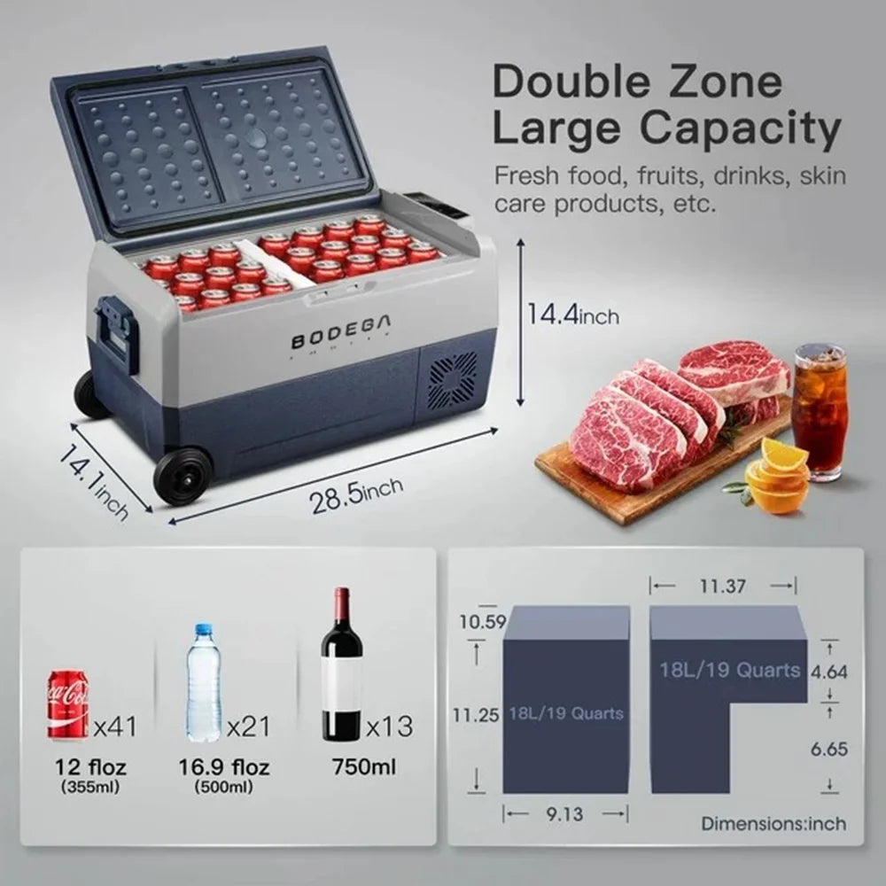 12 Volt 38 Qt Portable Car Refrigerator Cooler N1271